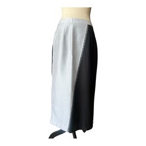 Ashro Black and Silver Pencil Skirt Size 6
